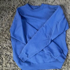 Fruit of the Loom Men's Crewneck Blue Sweater
